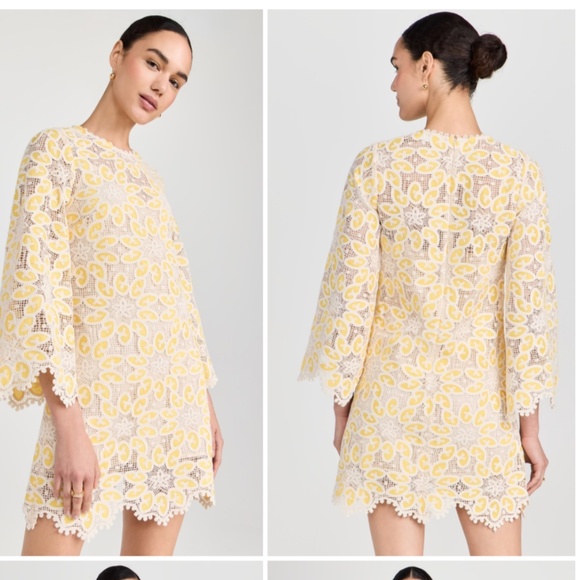 Zimmermann Golden Lace Mini Dress  Golden Lace Mini Dress - Picture 3 of 11